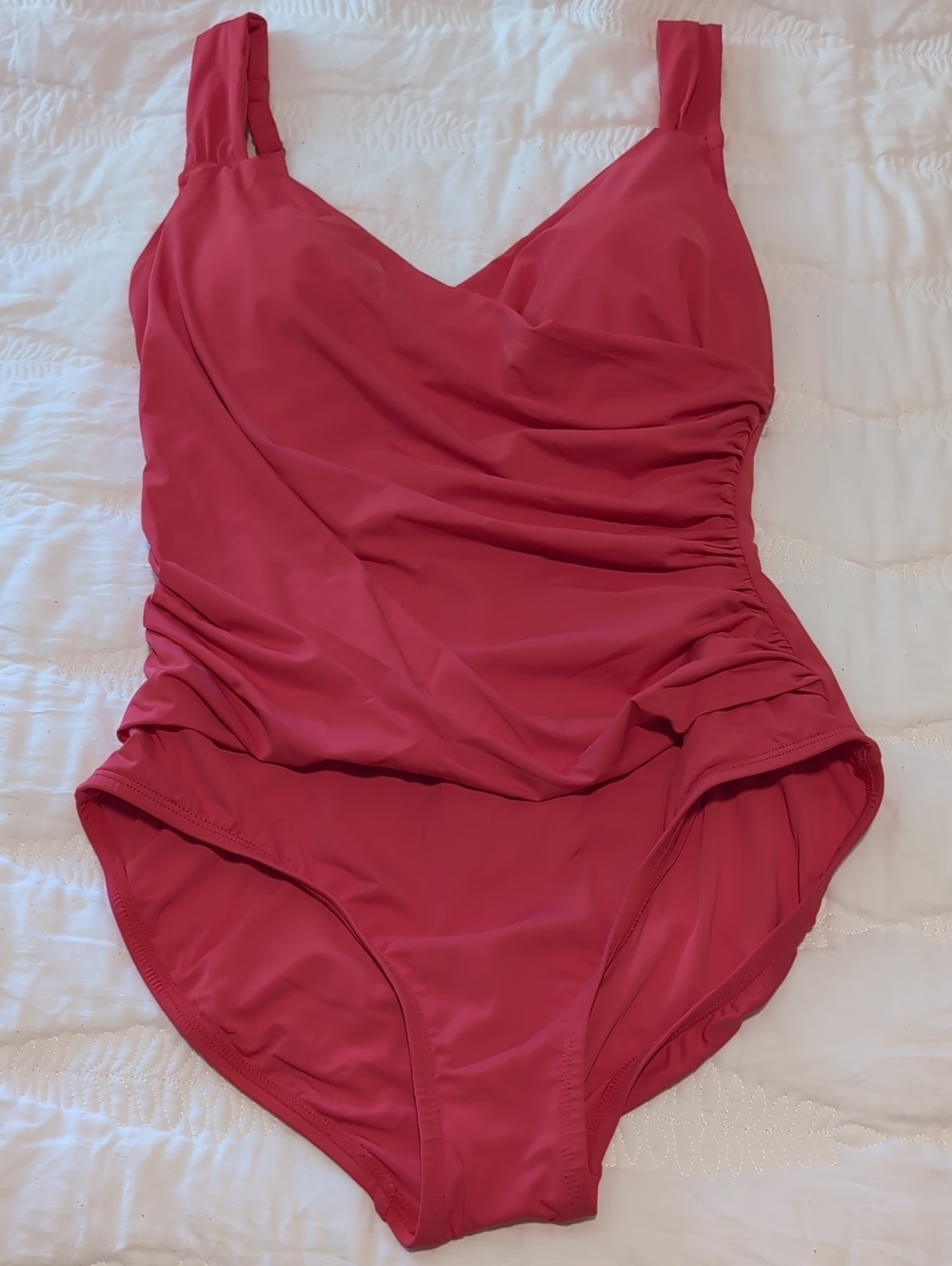 Women's One-Piece Swimsuit in Bright Pink